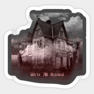 Haunted house Sticker